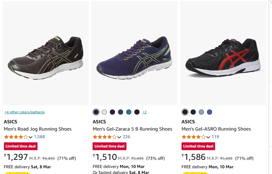 Image of Asics Men's Footwear Min. 70% Off