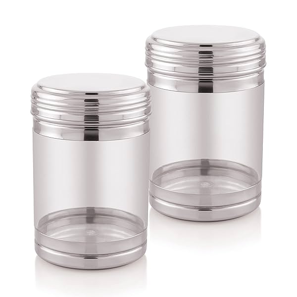 Image of Attro Nexon Stainless Steel See Through Airtight Containers 