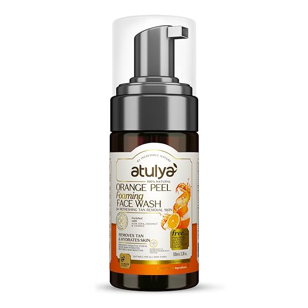 Image of Atulya Orange Peel Foaming Face Wash 100ml