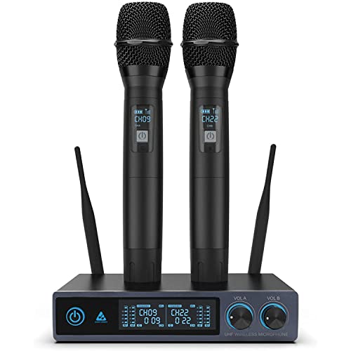 Image of Audio Array AM-W14 UHF Dual Wireless Premium Metal Microphone Range up to 200ft/60m