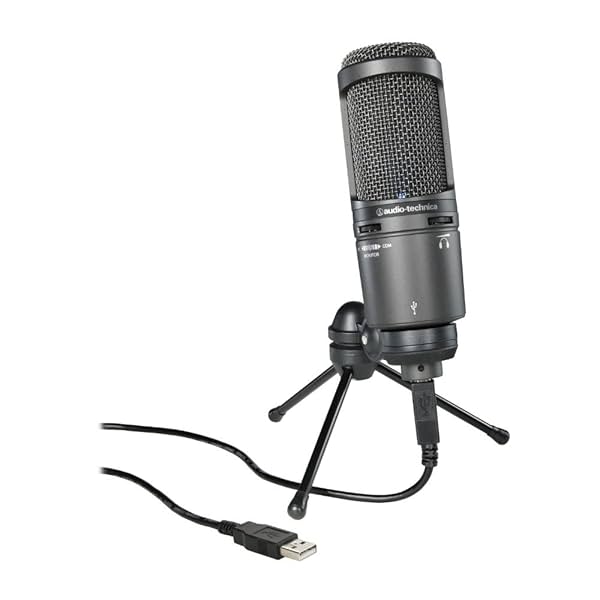 Image of Audio-Technica AT2020 USB Plus Cardioid Condenser USB Microphone (Black)