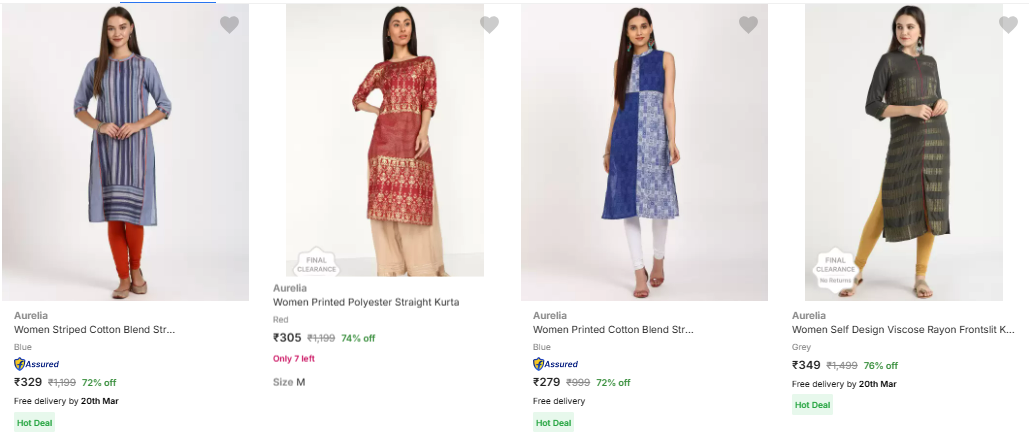 Image of Aurelia Branded Women Clothing Up-to 80% Discount.