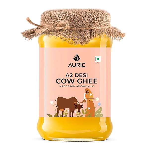 Image of Auric A2 Bilona Desi Cow Ghee 1L/ 1.6 Kg