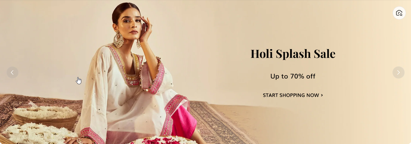 Image of Aza fashion Holi sale : up to 70% off on fashion 