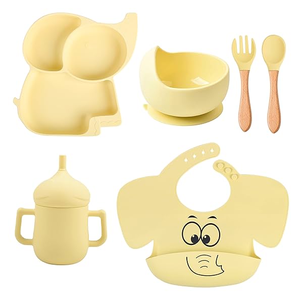 Image of BABY BRAT Silicone Baby Feeding Set