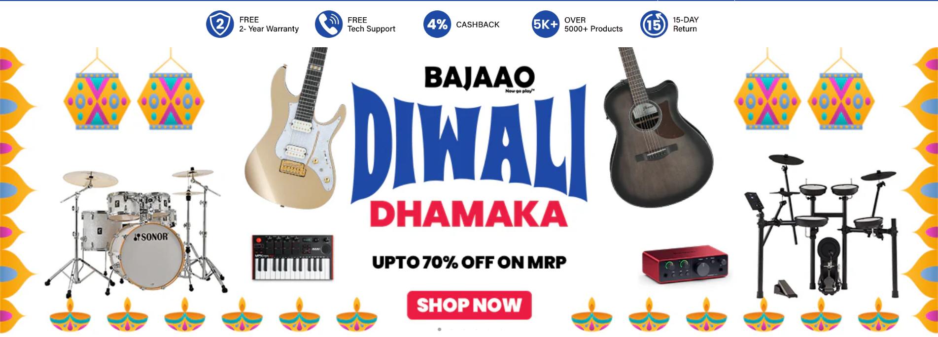 Image of BAJAAO Diwali Dhamaka Offer : Up To 70% off on MRP 