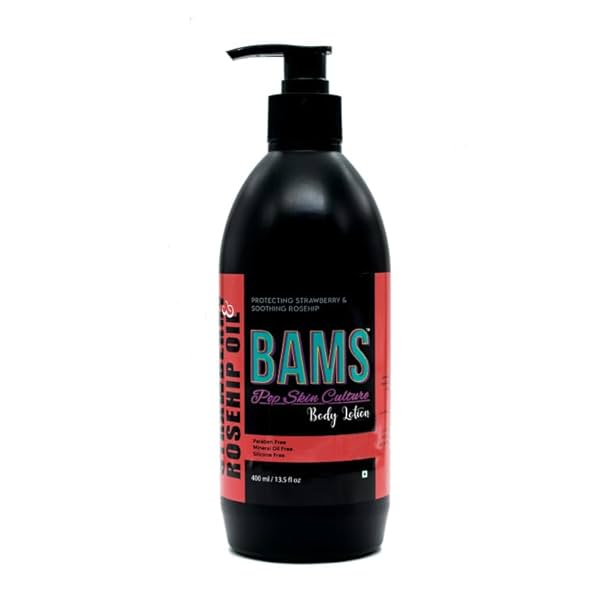 Image of BAMS Strawberry & Rosehip Oil Body Lotion