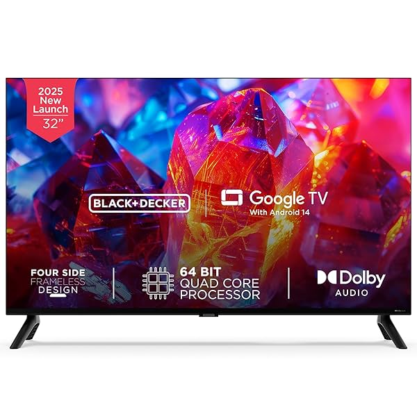 Image of BLACK+DECKER 32-inch HD Ready Smart Google TV.