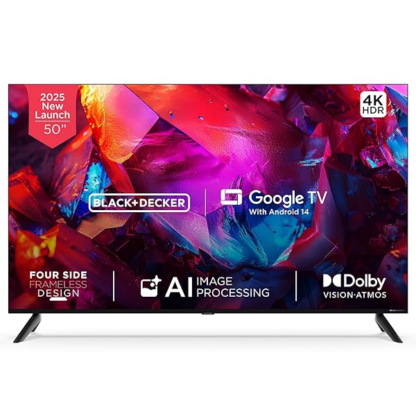 Image of BLACK+DECKER 50 Inch 4K Ultra HD LED Smart Google TV (1 Unit)