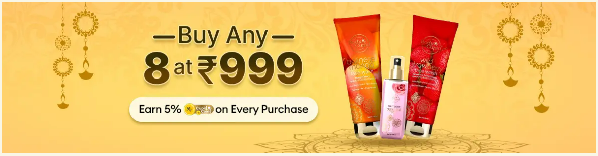 Image of BODYCUPID Offer : Buy Any 8 products at ₹999