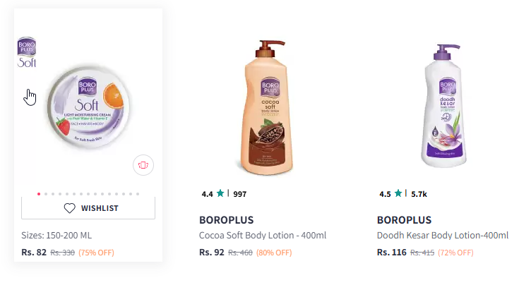 Image of BOROPLUS Beauty Product Starting Price @₹82