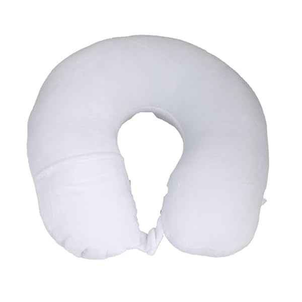 Image of BREDA Premium Memory Foam Neck Pillow - Ergonomic Travel Cushion for Car