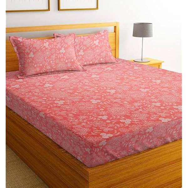 Image of BSB HOME Double Bedsheets with 2 King Size Pillow Covers