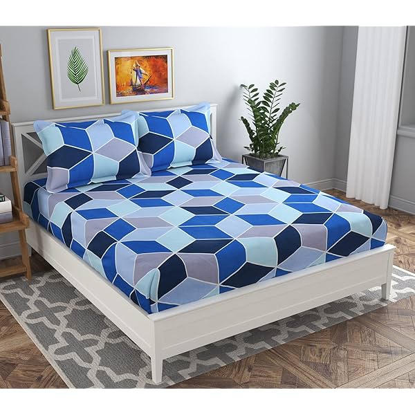 Image of BSB HOME Premium Double Bedsheet with 2 Pillow Covers