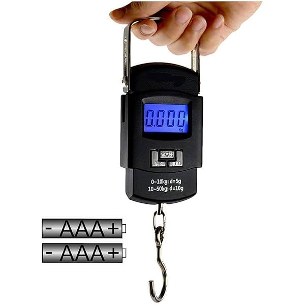 Image of BTfash Electronic Portable Digital LED Screen Luggage Weighing Scale, 50 kg