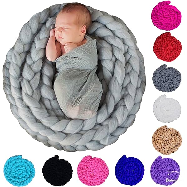 Image of BabyMoon Braided Knit Throw Braided Rug Blanket