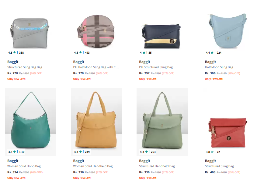 Image of Baggit Handbags Minimum 80% Discount 80% Discount 