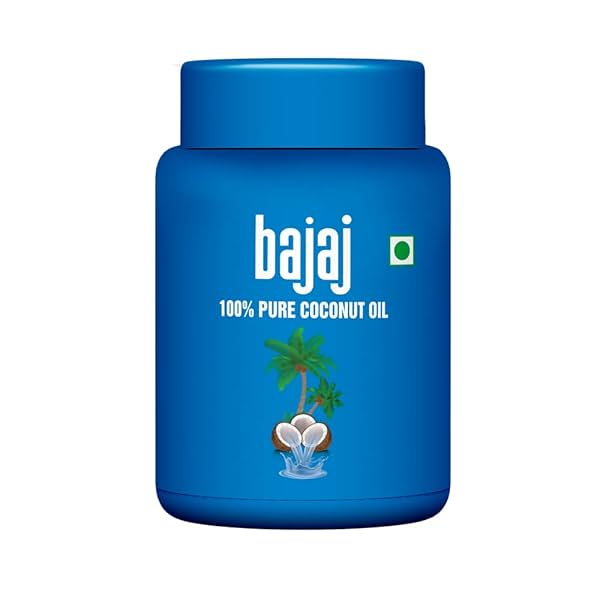 Image of Bajaj 100% Pure Coconut Oil 600ml Wide Mouth Jar