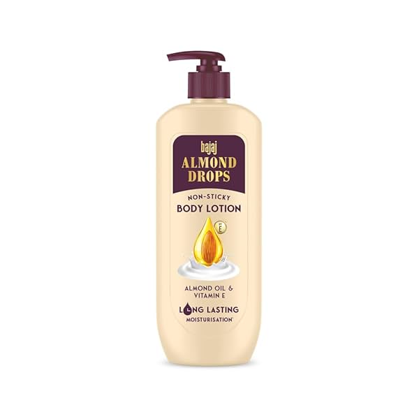 Image of Bajaj Almond Drops Non-Sticky Body Lotion Almond Oil & Vitamin E