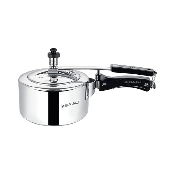 Image of Bajaj Aluminium Inner Lid Pressure Cooker (2 litre, Silver, ISI Certified) PCX 32.