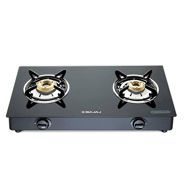 Image of Bajaj NBAI Powder Coated Glasstop Gas Stove 