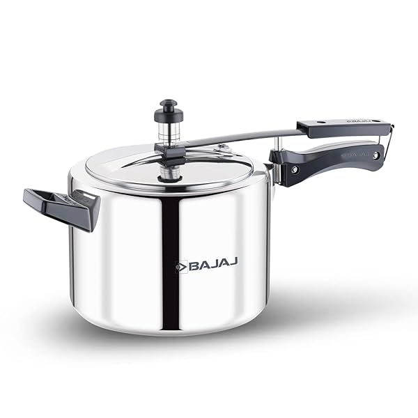 Image of Bajaj New Shakti Ilpc 5 liter Aluminium Pressure Cooker, Grey