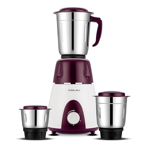 Image of Bajaj Rex Mixer Grinder 500 W 3 SS Jars