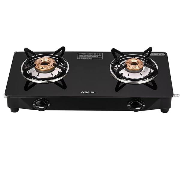 Image of Bajaj UCX 2B Powder Coated Glasstop Gas Stove