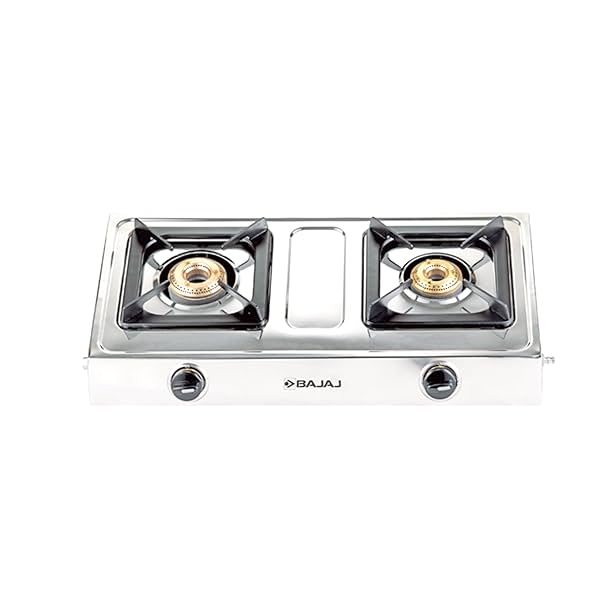 Image of Bajaj Ultra Ss 2B Open Gas Stove, Multicolored, Steinless steel