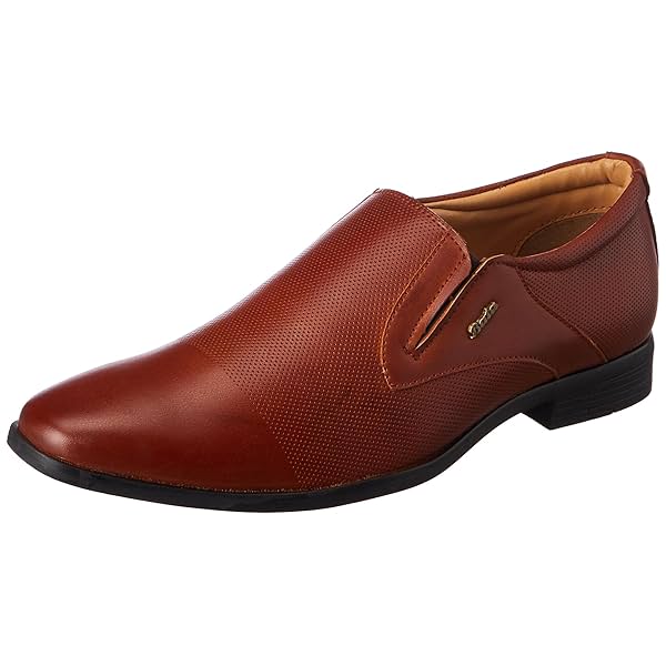 Image of Bata GAERY E Mens Formal Slip-on Shoes in Brown