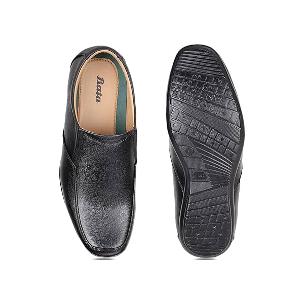 Image of Bata Men Kevan E Black Formal Shoes