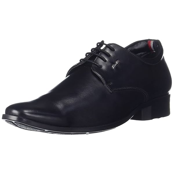 Image of Bata Men's ALFRED NEW DERBY Black Formal Shoes - 8 UK (8216478)