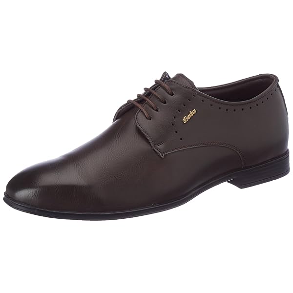 Image of Bata Sandy E Men Formal Lace-up Shoes in Light Brown