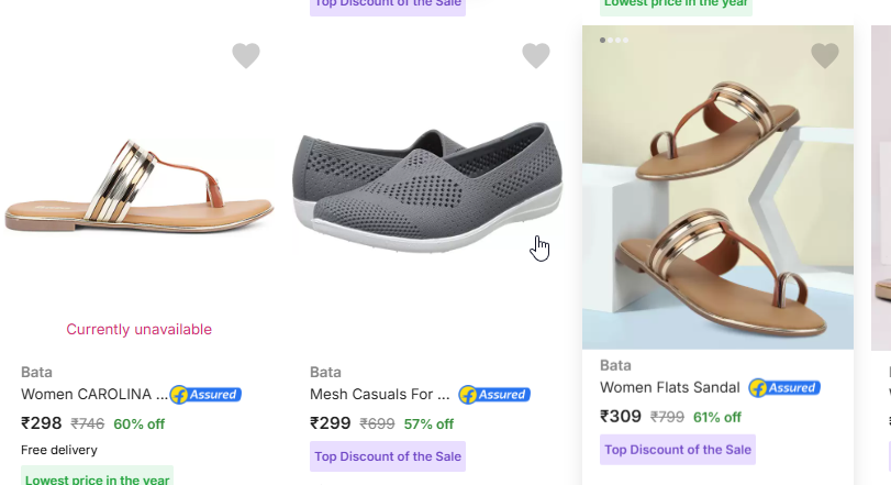 Image of Bata Women's Footwear 60% Discount