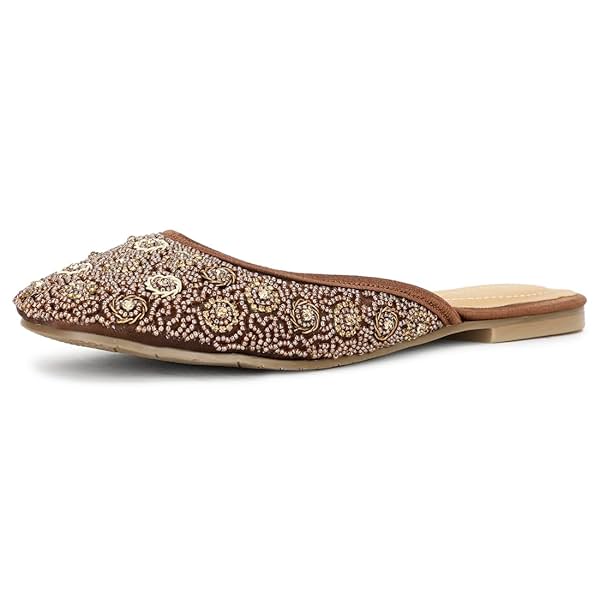 Image of Bata Women's Peach Flat Mule E Slipper