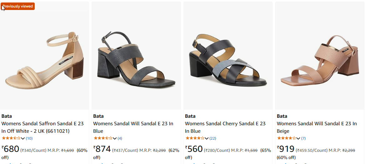 Image of Bata Womens Sandal Min. 60% Discount 