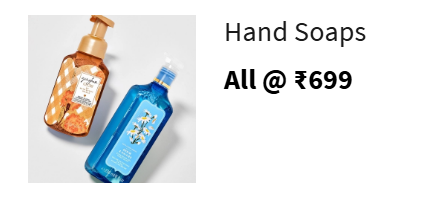 Image of Bath & Body Works Offer: All Hand Soaps @ ₹699