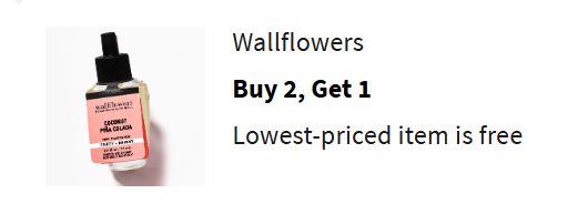 Image of Bath & Body Works Offer: Buy 2 Get 1 on Wallflowers