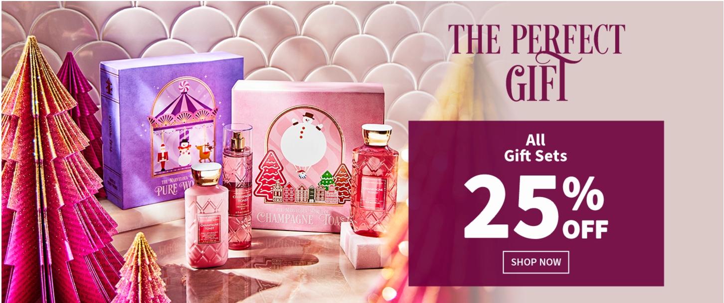 Image of Bath & Body Works Offer : Get 25% Off On Gift Sets