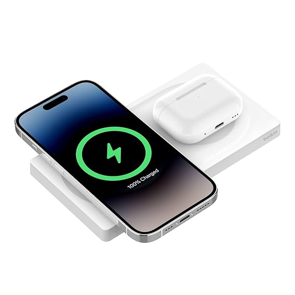 Image of Belkin 2-in-1 Wireless Charging Pad with MagSafe 15W