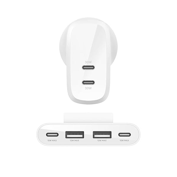 Image of Belkin 60W Dual USB-C PPS Fast Charging Wall Charger