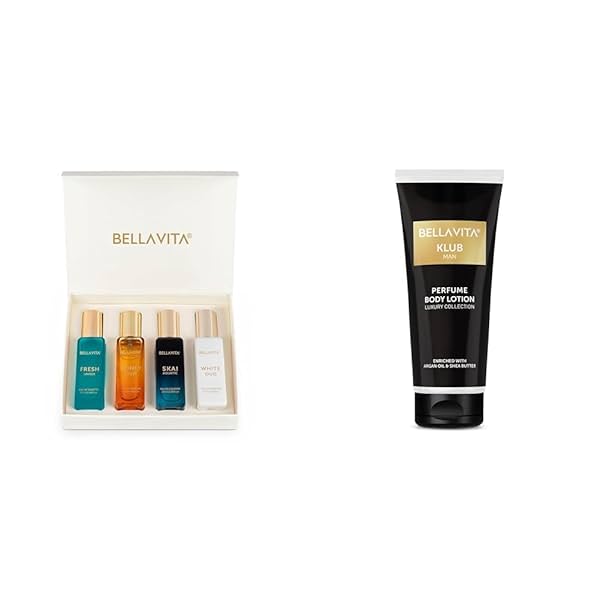 Image of Bella Vita Luxury Unisex Eau De Parfum 4 x 20ml Argan Oil and Shea Butter 200 ml