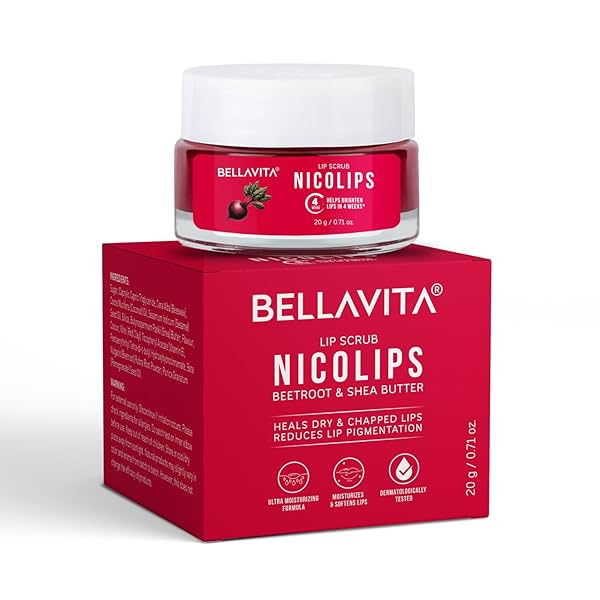 Image of Bella Vita Organic NicoLips Lip Scrub 20g