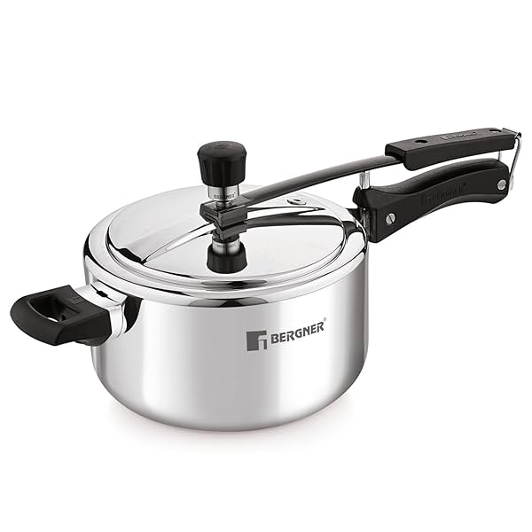 Image of Bergner Argent TriPly 18/10 Stainless Steel 3.5 Liters Pressure Cooker