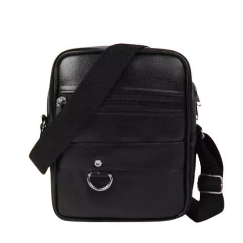 Image of BigPlayer Compact Black Sing bag Messenger Zipper Shoulder Strap Bag For Men And Women For Travel Bag