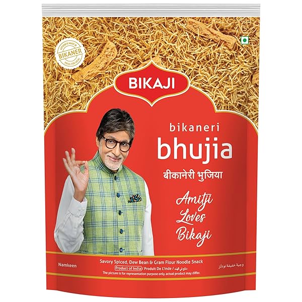 Image of Bikaji Bhujia No 1 - Authentic Indian Snack | 1Kg Pack