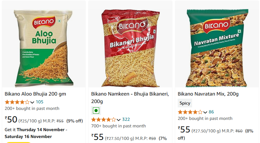 Image of Bikano Namkeen & sweets starting at just ₹50 