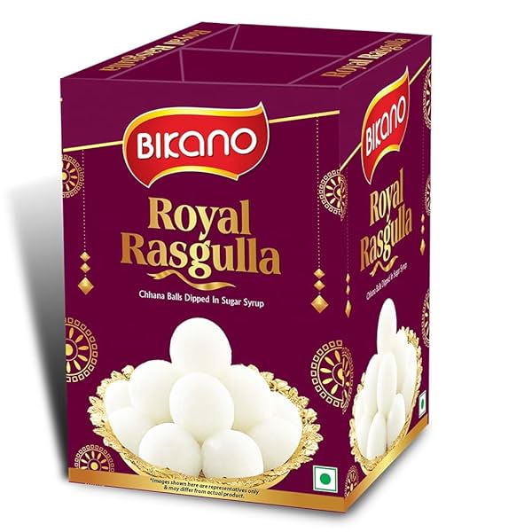 Image of Bikano Royal Rasgulla/Authentic Indian Sweet dish/Pack of 1 kg