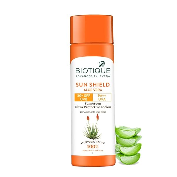 Image of Biotique Sun Shield Aloe vera Lotion