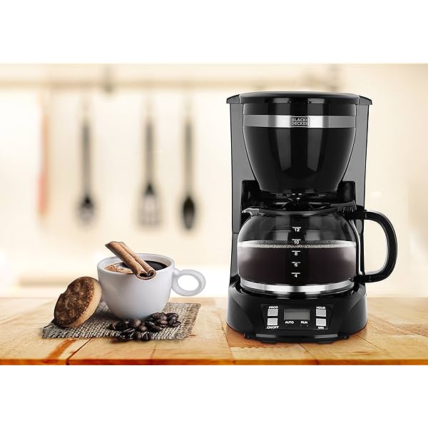 Image of Black+Decker BXCM1201IN 900W 12-Cup Drip Coffee Maker | 1.5L Water Tank Capacity